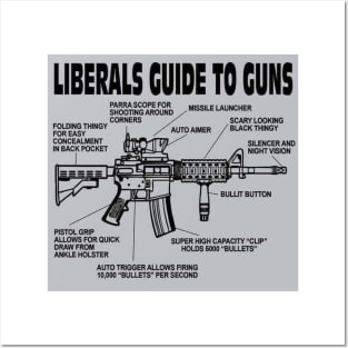 AR-15 Liberal Guide to Guns Posters and Art